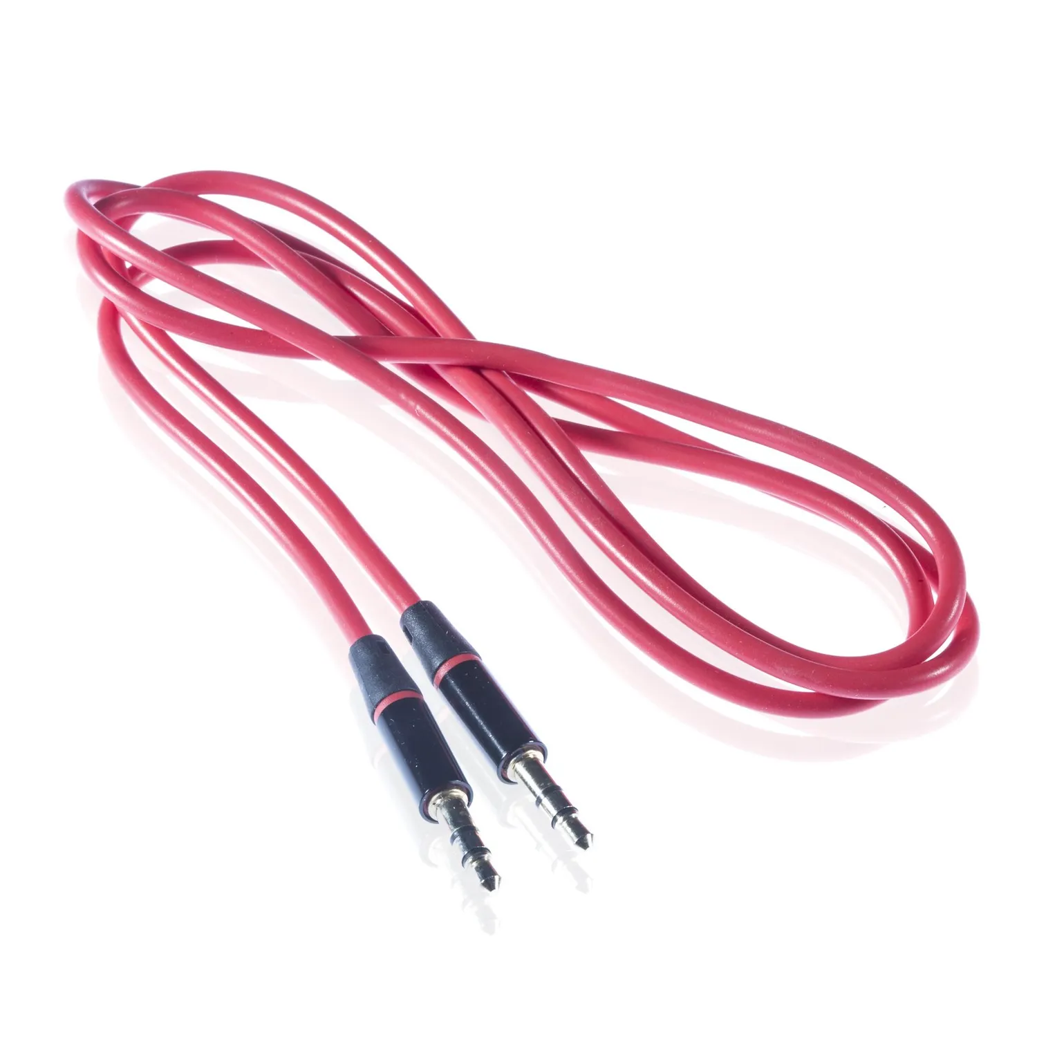 Poppstar HQ Klinkenkabel 3,5mm Stereo 1,2m schwarz vergoldet