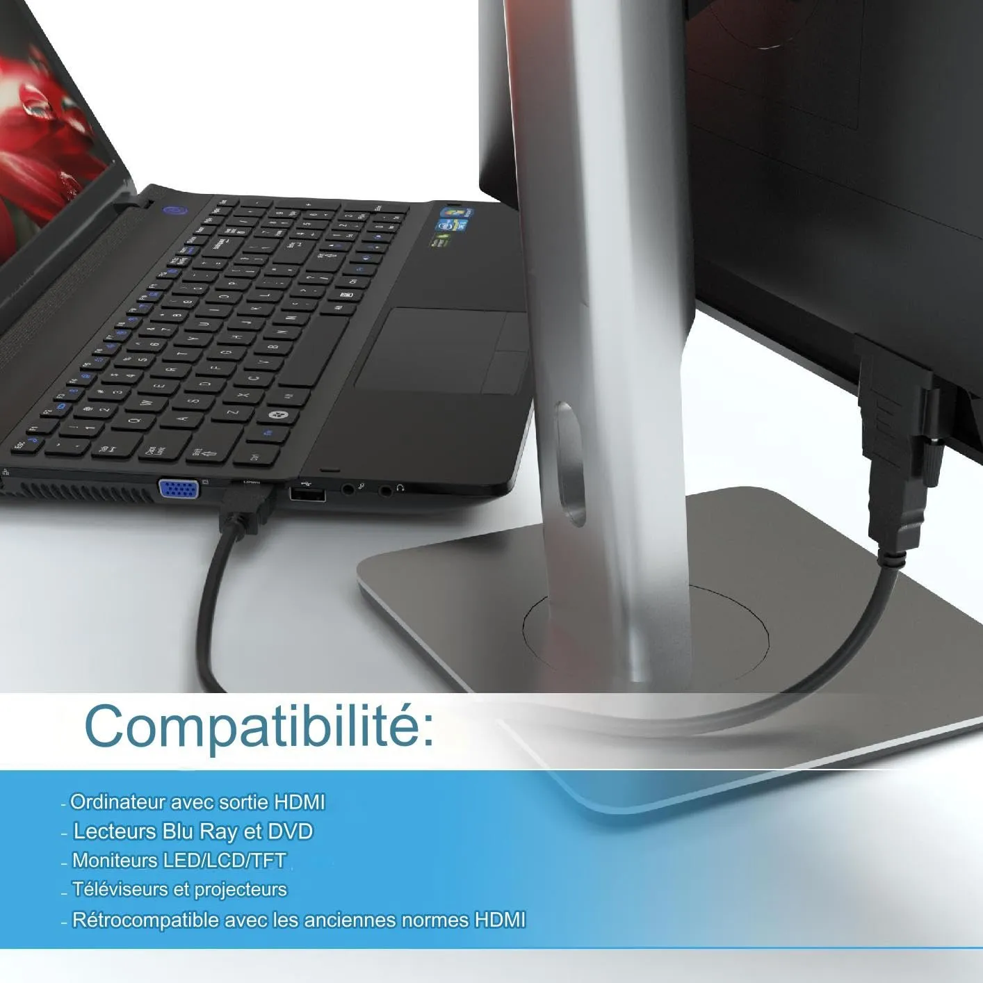 JAMEGA HDMI-DVI Adapter Buchse-Stecker 1er Pack
