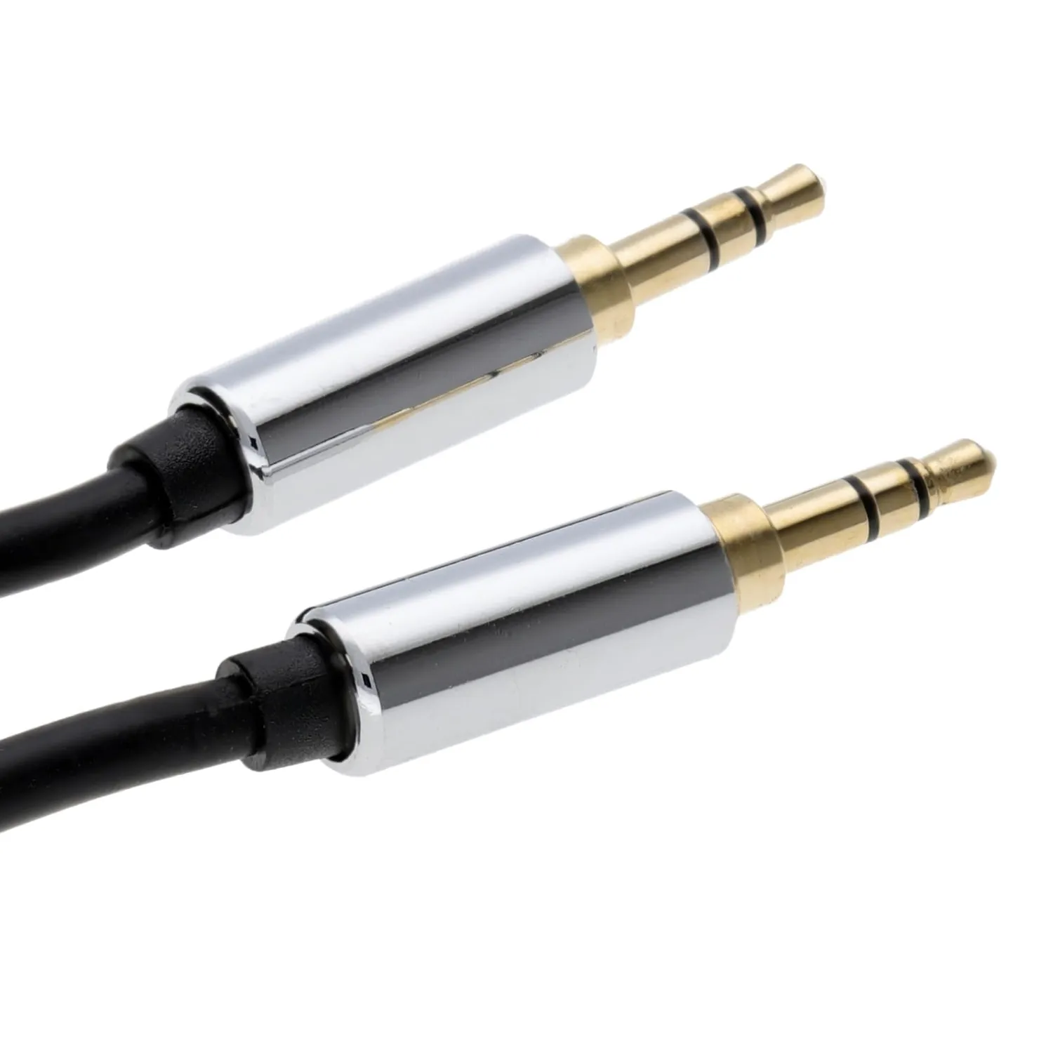 Kenable Pro AUX Kabel 3,5mm Stecker-Stecker 2m schwarz Kupfer