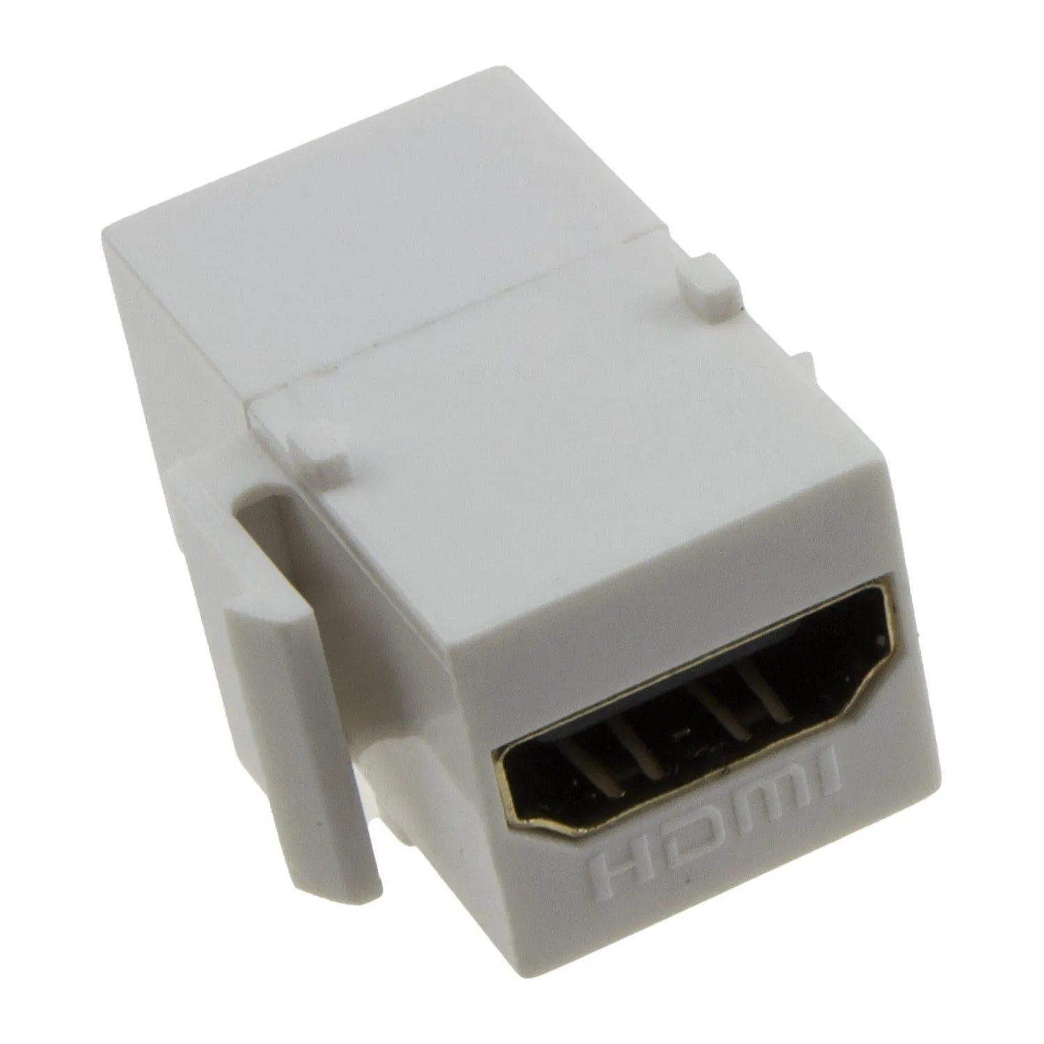 Kenable HDMI Keystone Modul weiß Kupplung Snap-In