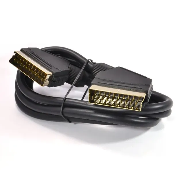 Kenable SCART Kabel 3m schwarz 21-polig vergoldet