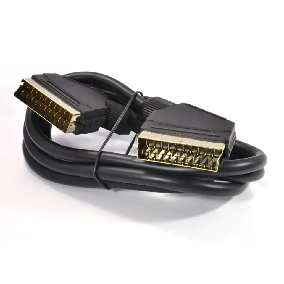 Kenable SCART Kabel 3m schwarz 21-polig vergoldet