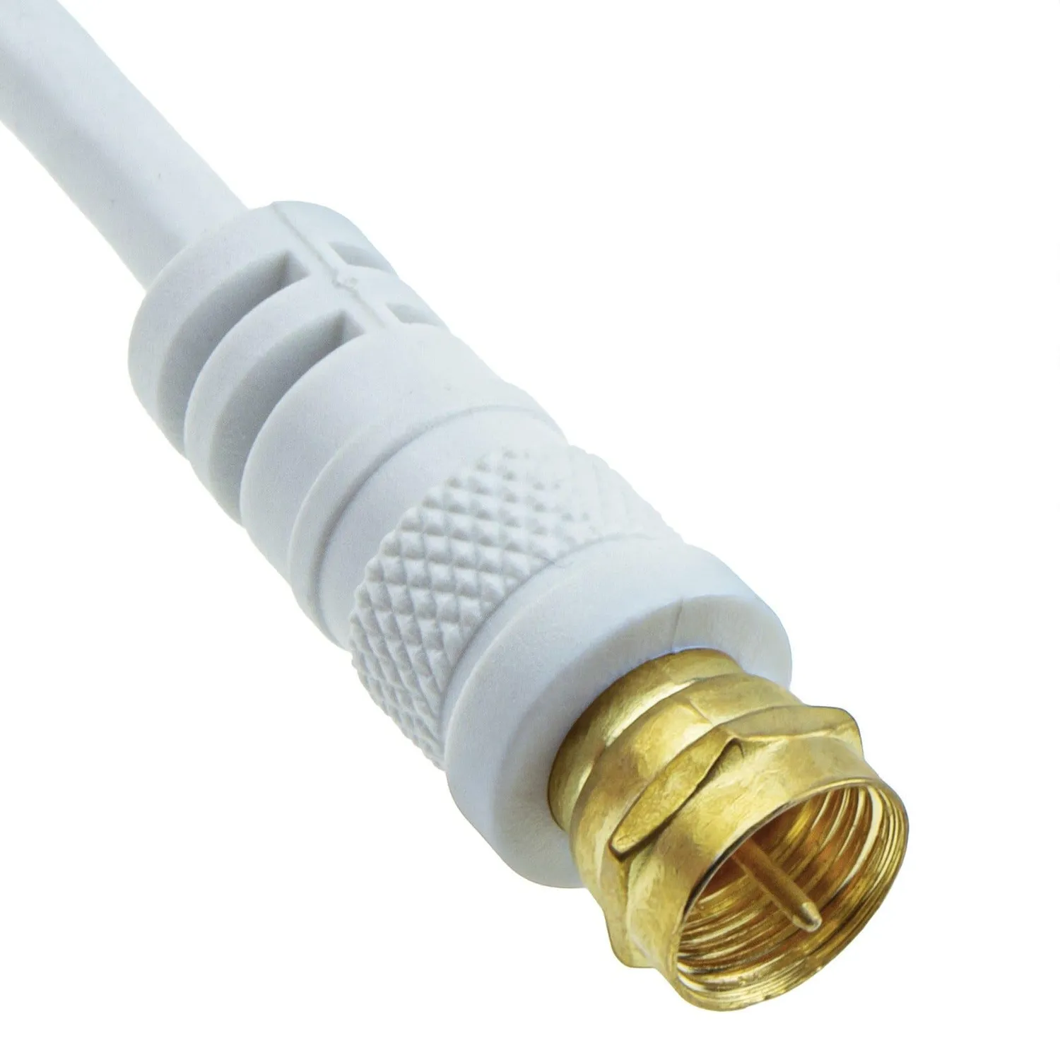 Kenable F auf RF Koaxialkabel 10m weiß 75 Ohm