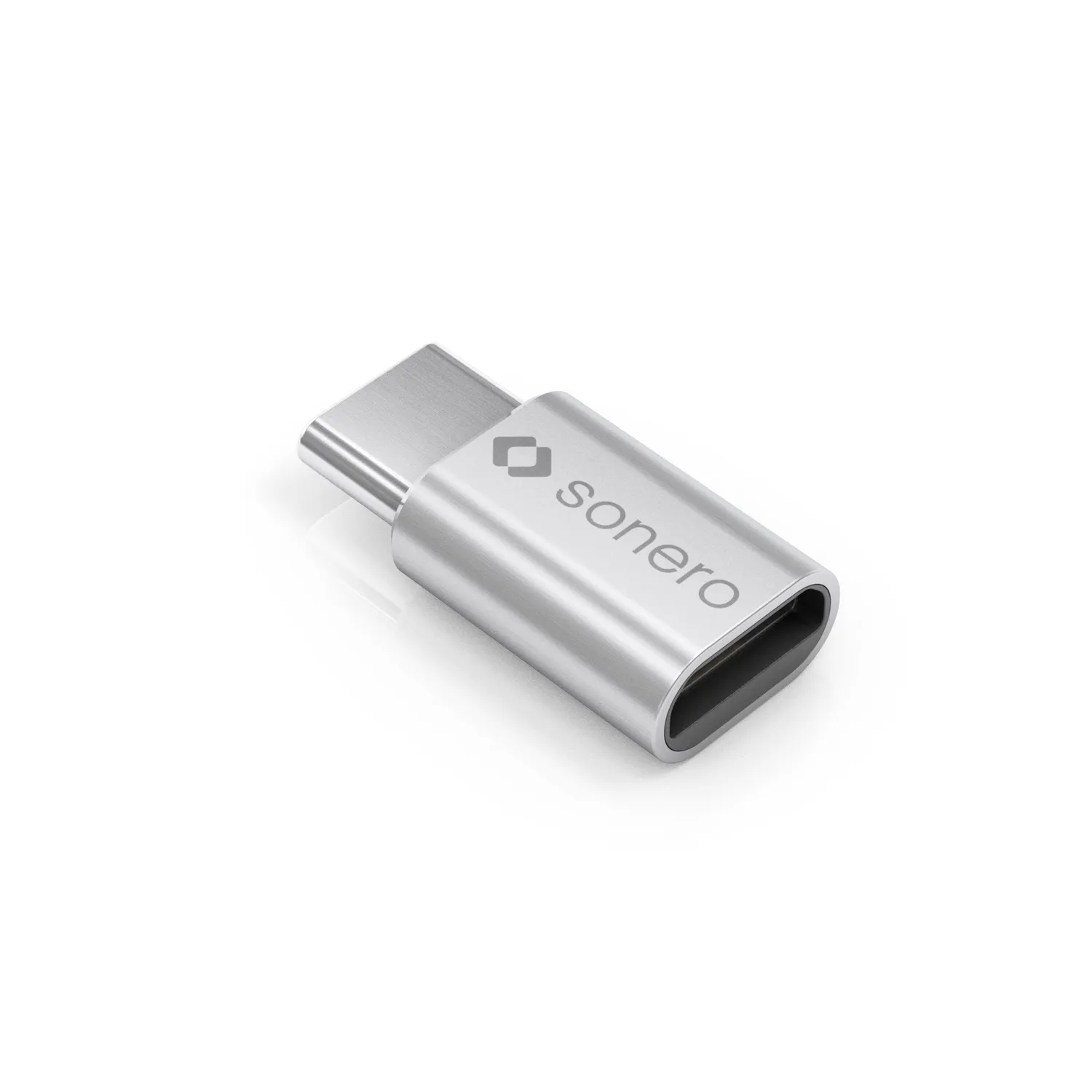 Sonero X-UA110 USB-C auf Micro-USB Adapter silber