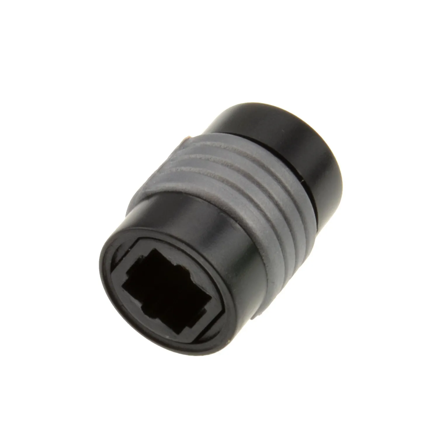 Kenable Toslink Optisches Kabel Kupplung Adapter schwarz-silber