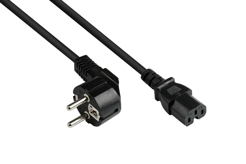 Good Connections P0150-S050 Netzkabel 5 m schwarz Warmgeräte