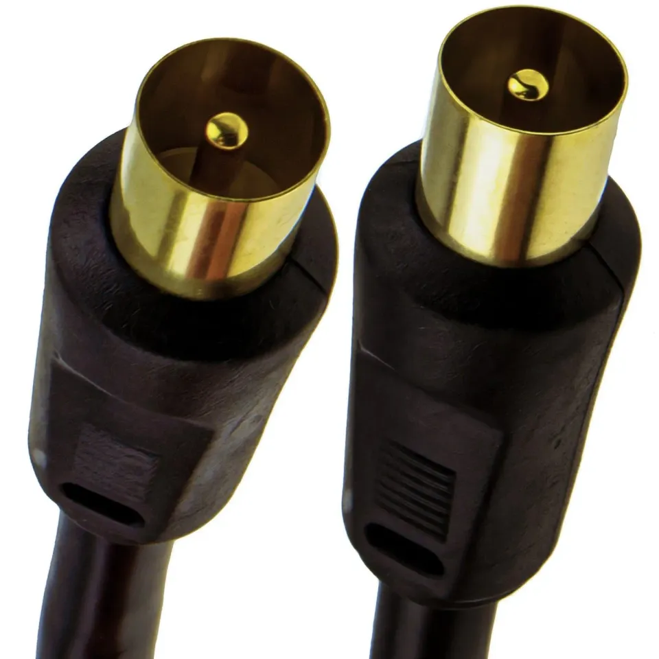 Kenable RG6 Antennenkabel 1,5m Koax TV-Kabel schwarz