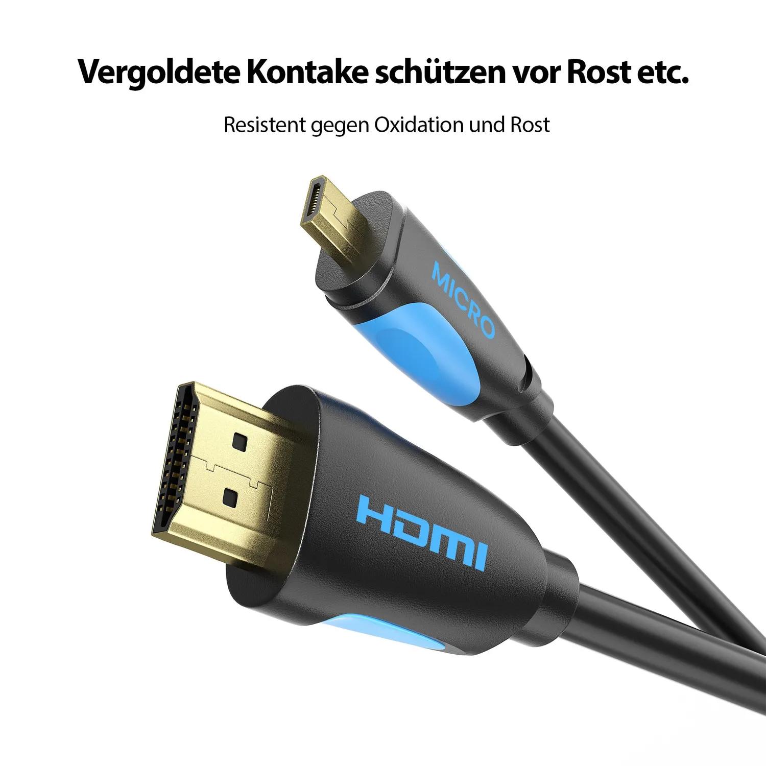 JAMEGA Micro HDMI Kabel 2.0 2m 4K