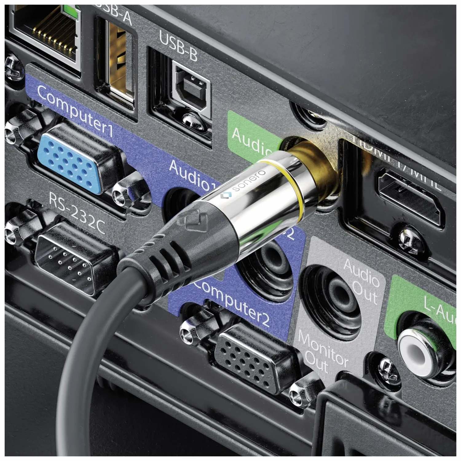 Sonero Premium S-AC800-030 Cinch-Kabel 3m schwarz Koaxial