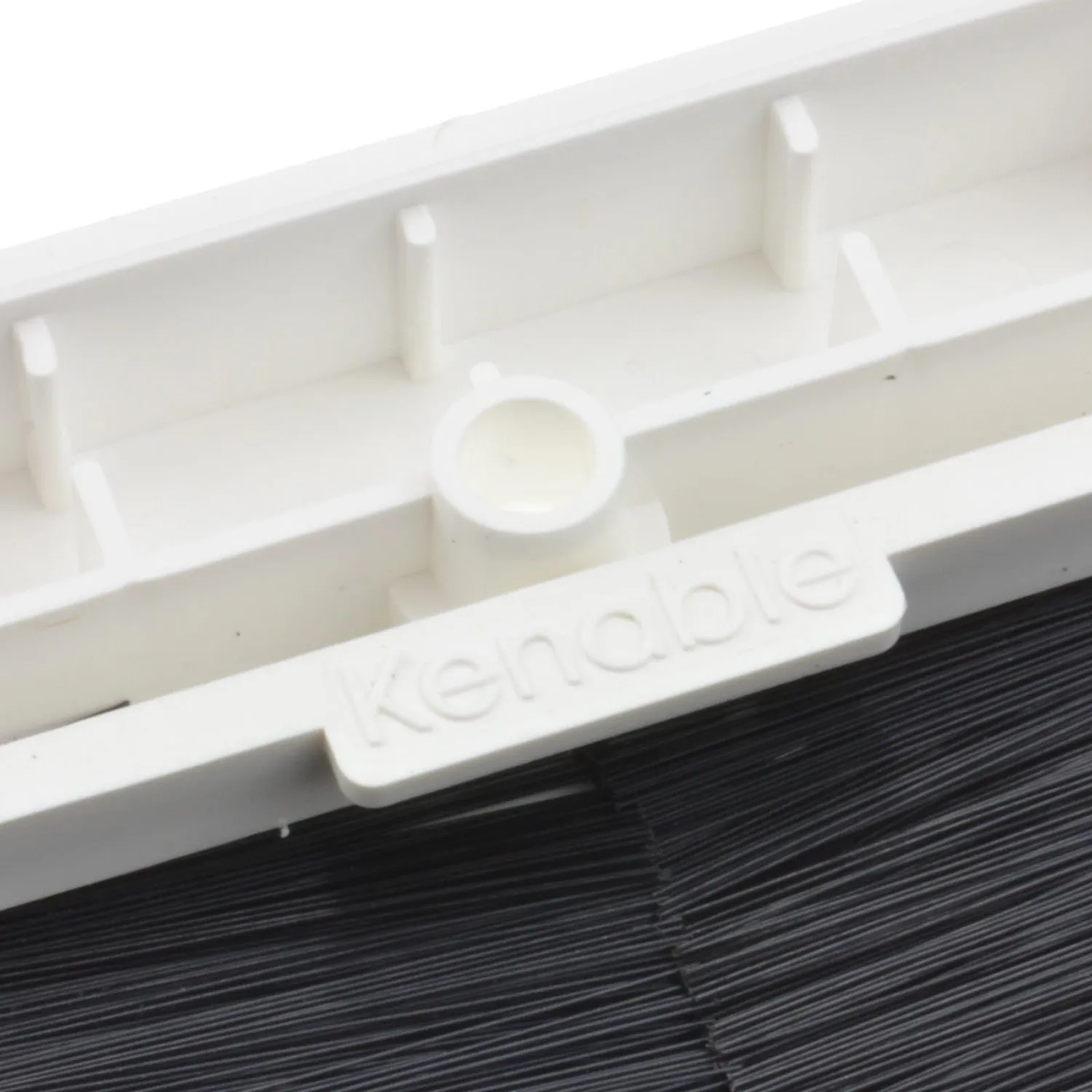 Kenable Bürsten Wanddose Kabeldurchführung 84mm weiß single