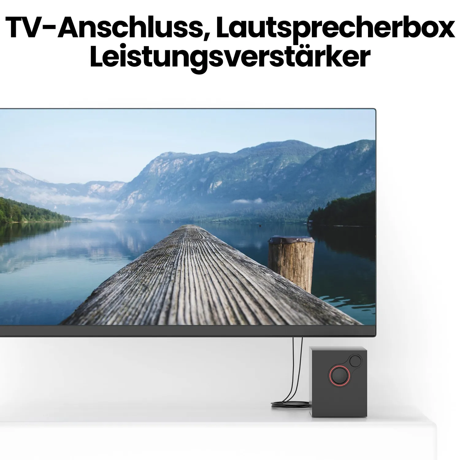 JAMEGA Cinch Audiokabel 0,5 m Stereo 2x Cinch