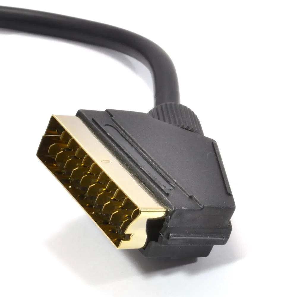 Kenable SCART Kabel 3m schwarz 21-polig vergoldet