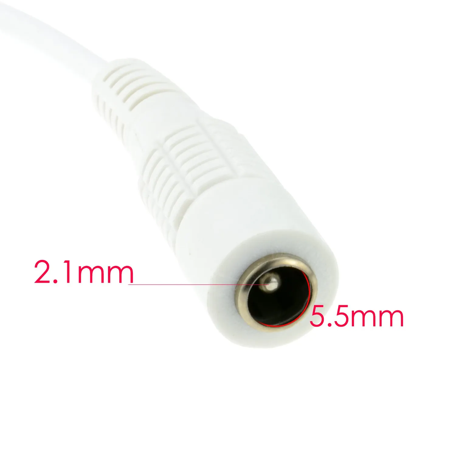 Kenable 5,5x2,1mm DC Verlängerungskabel 5m Weiß