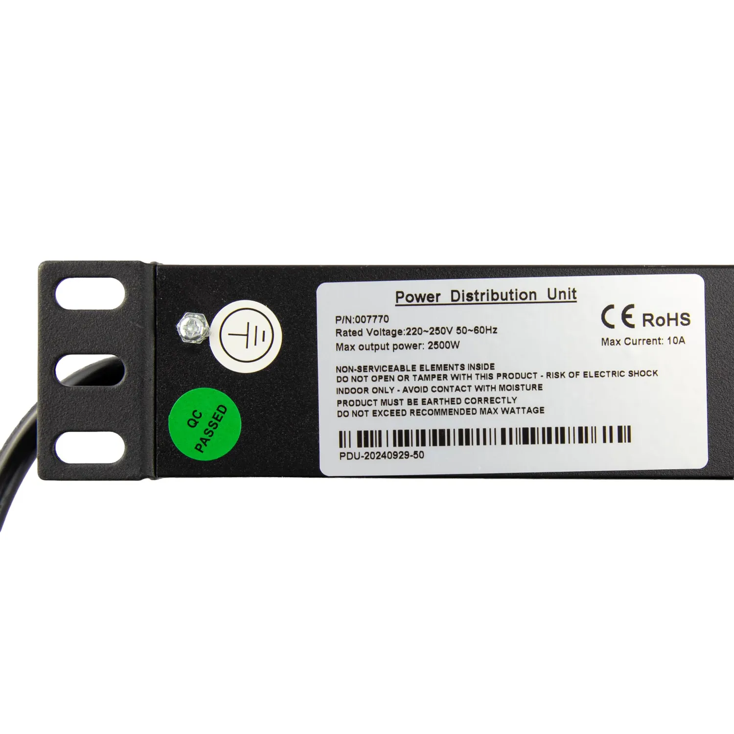 Kenable 19 Zoll PDU Steckdosenleiste 12-fach C20 16A 1,8m
