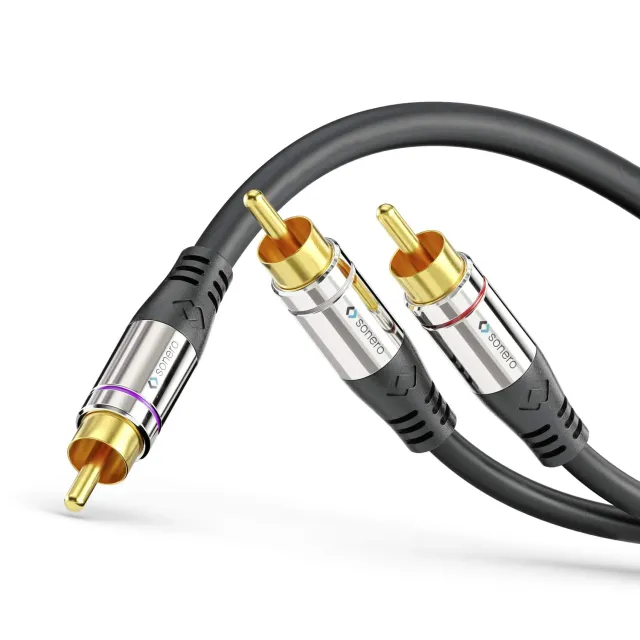 Sonero S-AC900-050 Cinch Audiokabel 5 m schwarz Y-Verteiler
