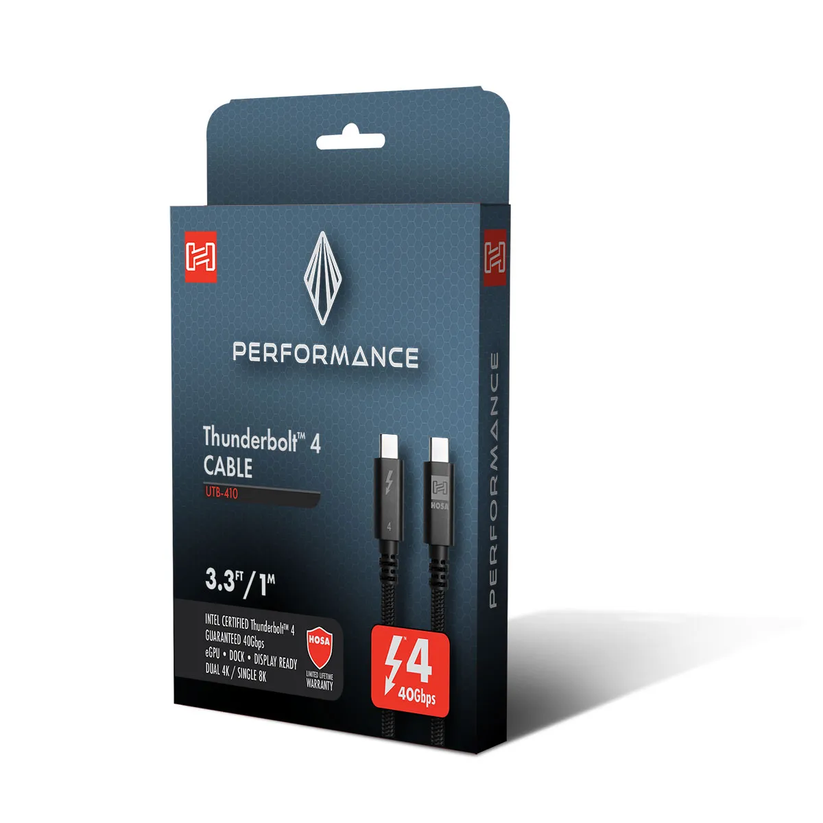 Hosa Performance USB-300CC Thunderbolt 4 Kabel 0,9m