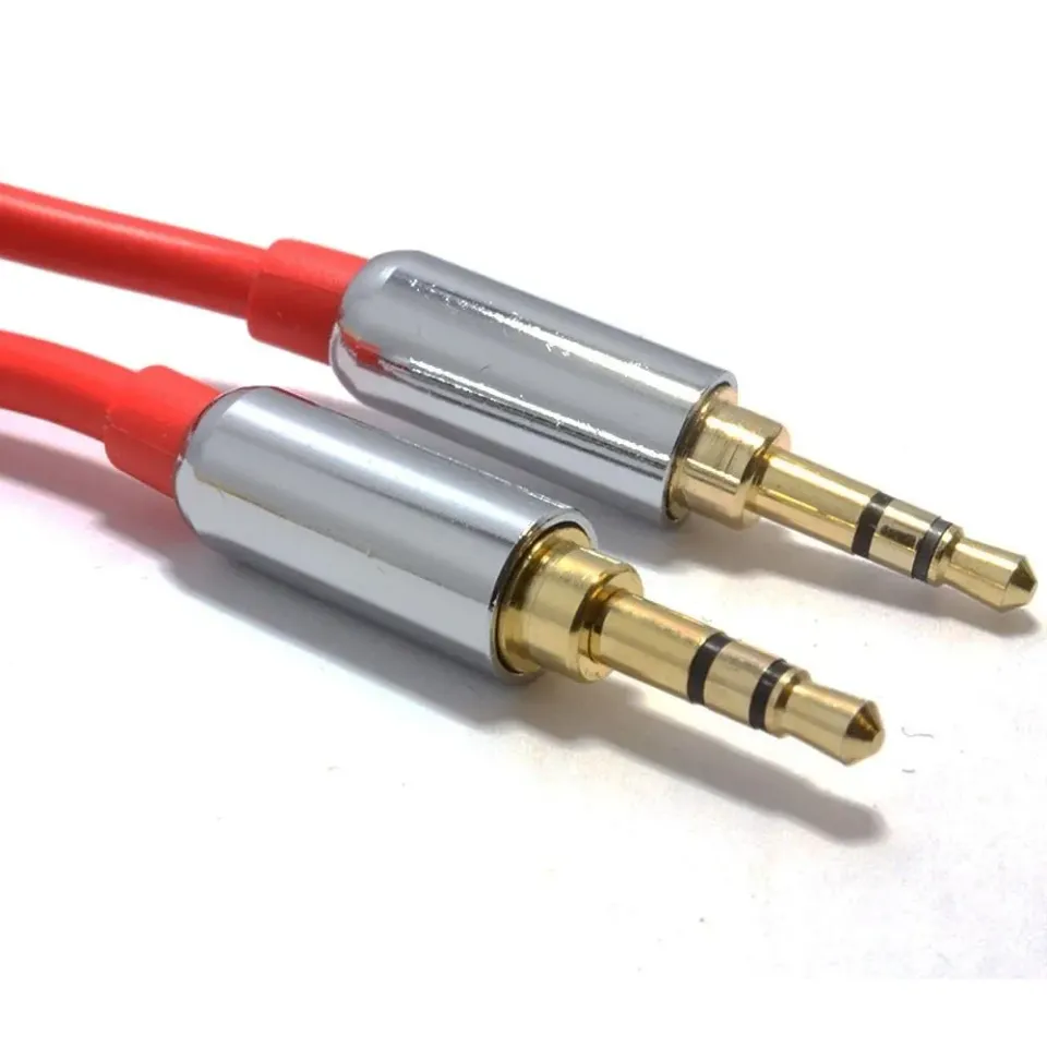 Kenable Pro AUX Kabel 3,5mm Stecker-Stecker 3m rot Kupfer