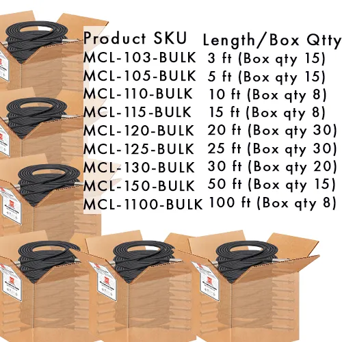 Hosa MCL-110 Mikrofonkabel 3m XLR symmetrisch