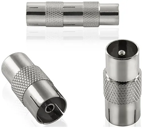 Poppstar SAT-Adapter IEC Set 8 Stück versilbert