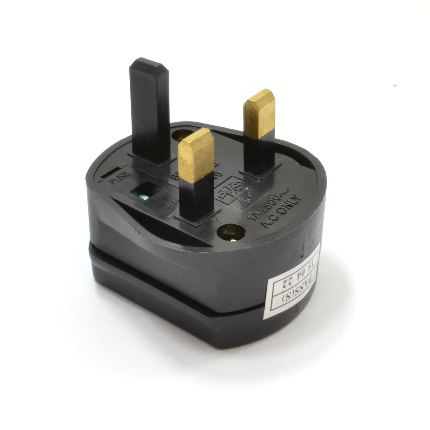 Kenable Rasierer Adapter UK Stecker 1A schwarz Kabel