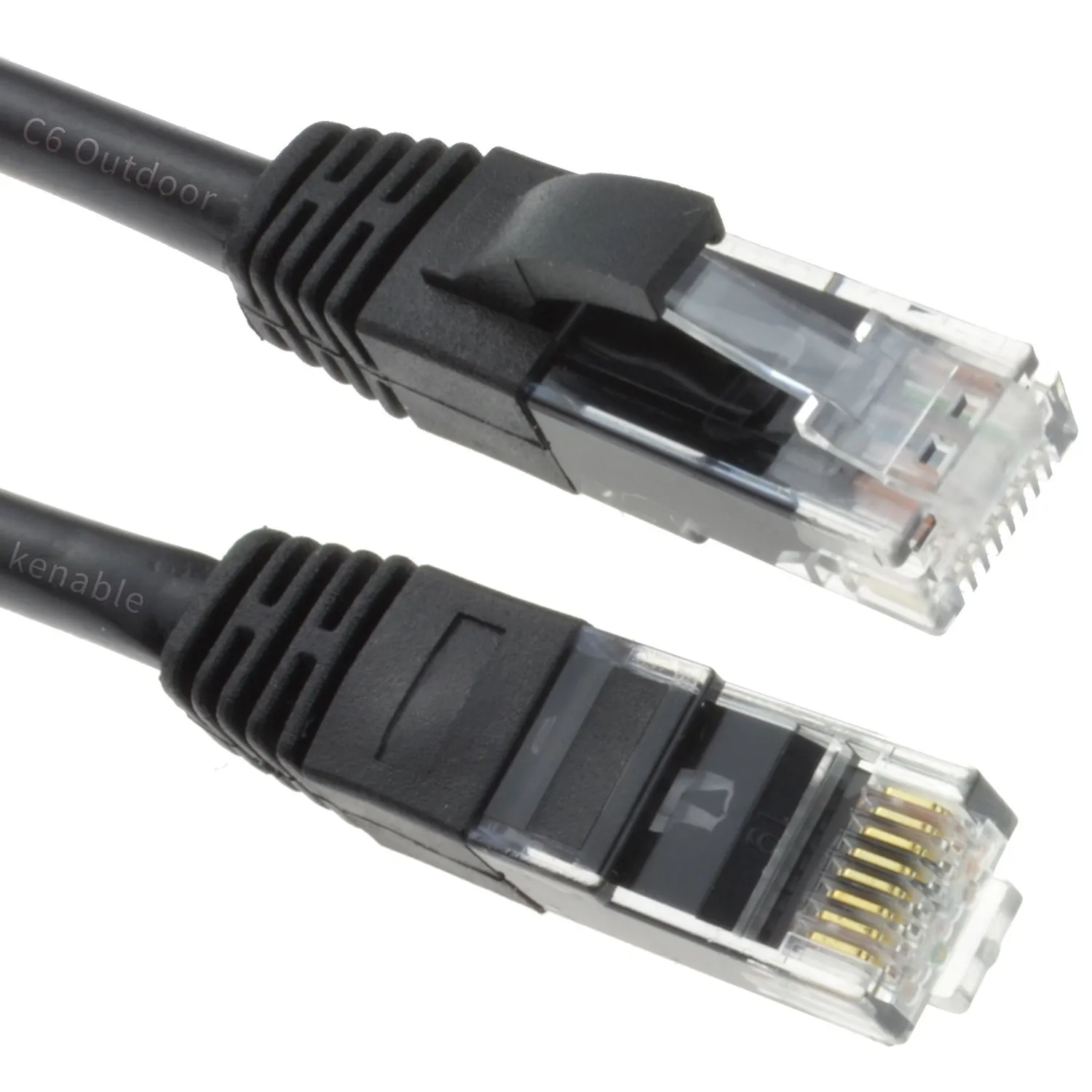 Kenable Outdoor CAT6 Netzwerkkabel 40m Schwarz