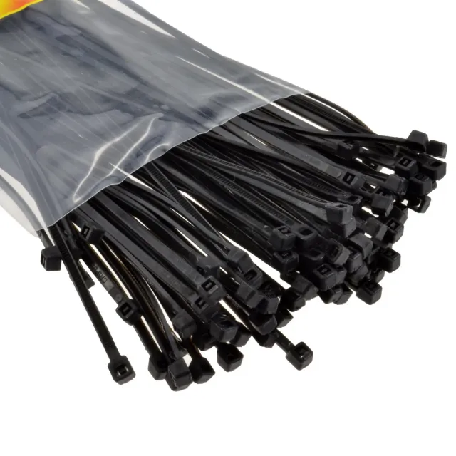 Kenable Kabelbinder 200x2,5mm Schwarz 100 Stück Nylon