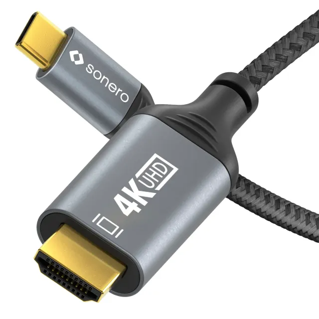 Sonero SPC-V100-020 USB-C auf HDMI Kabel 2m 4K 60Hz