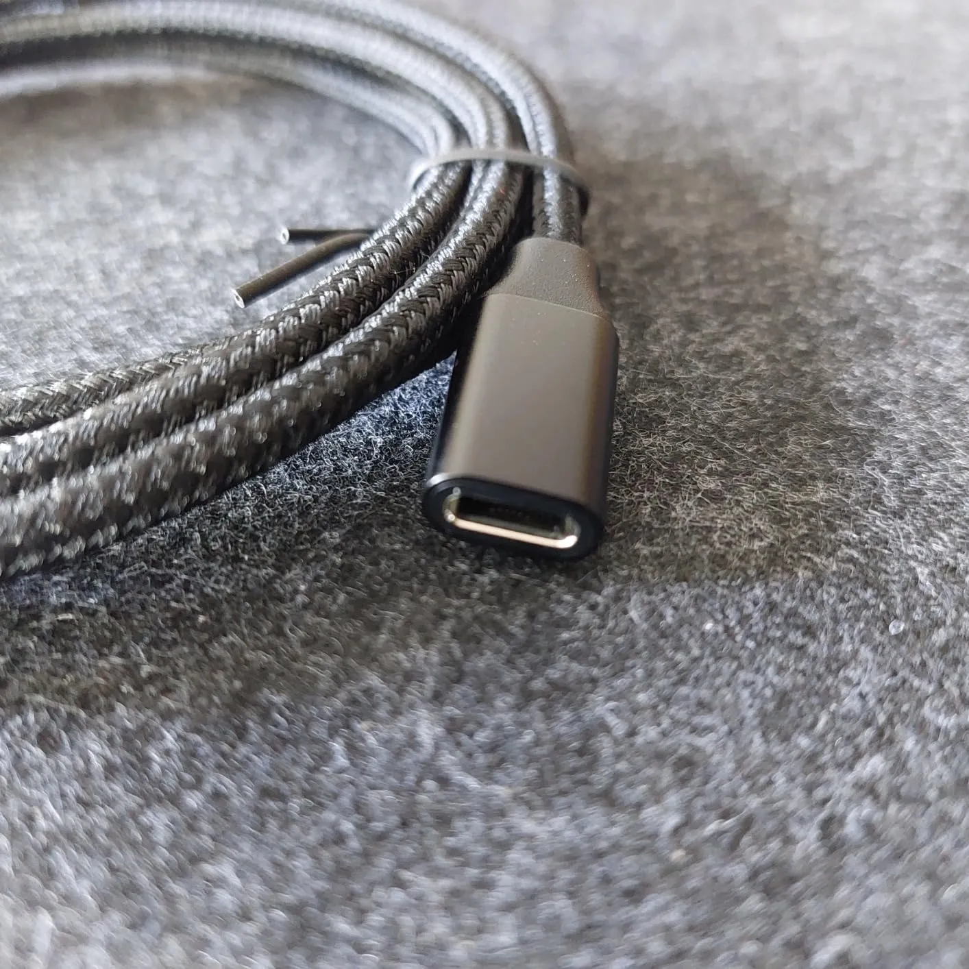 JAMEGA USB C Verlängerungskabel 1m schwarz 4K