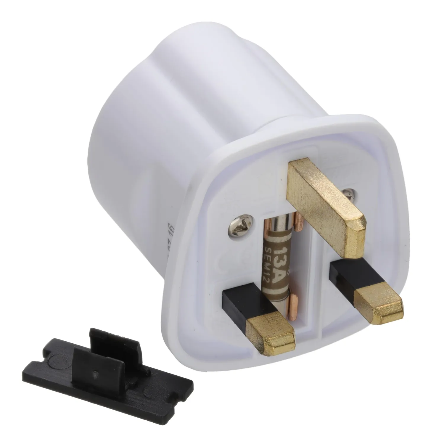 Kenable 13A UK auf Euro Adapter weiß 3-polig
