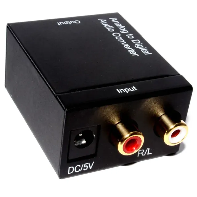 Kenable Analog zu Digital Audio Konverter Cinch Toslink