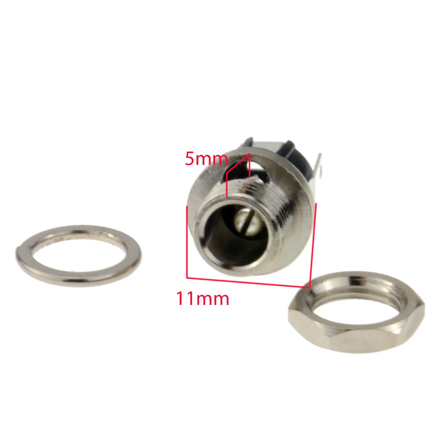 Kenable DC-Einbaubuchse 5,5x2,5 mm Metall Lötanschluss