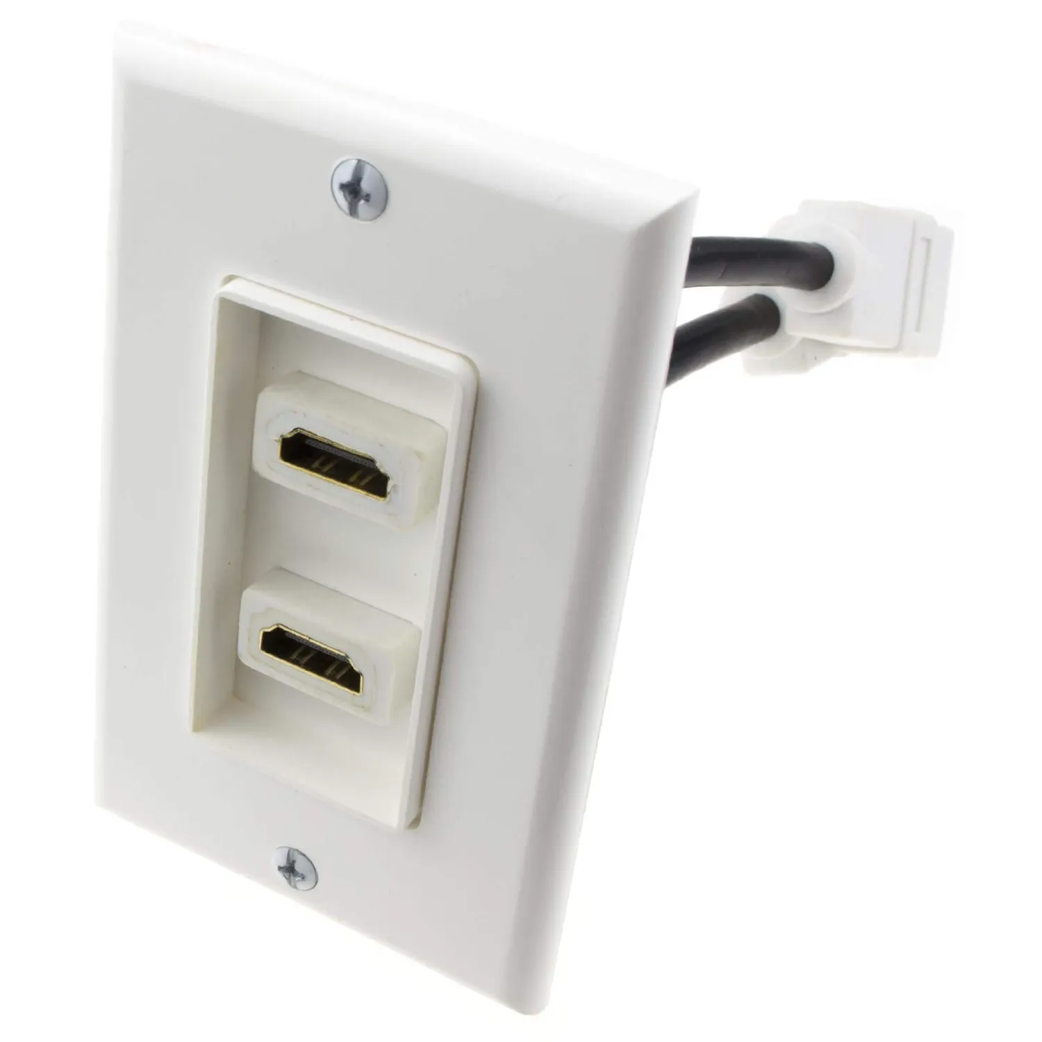 Kenable HDMI Wandplatte Euro Unterputz 2-Port Doppel