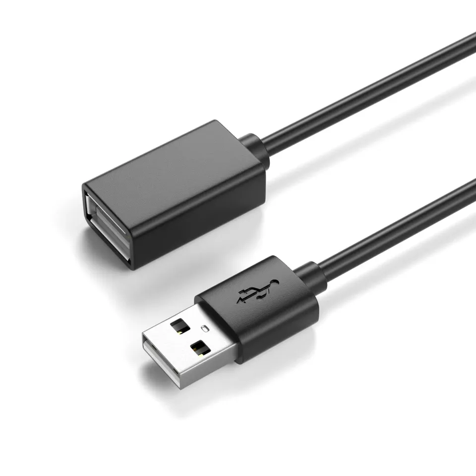 JAMEGA USB 2.0 Verlängerungskabel 5m Schwarz 480 Mbit/s