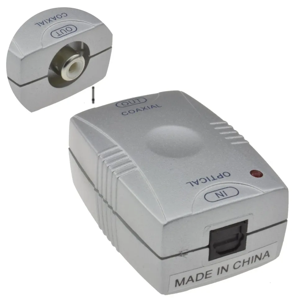 Kenable TOS Koax Audiokonverter Toslink SPDIF Adapter