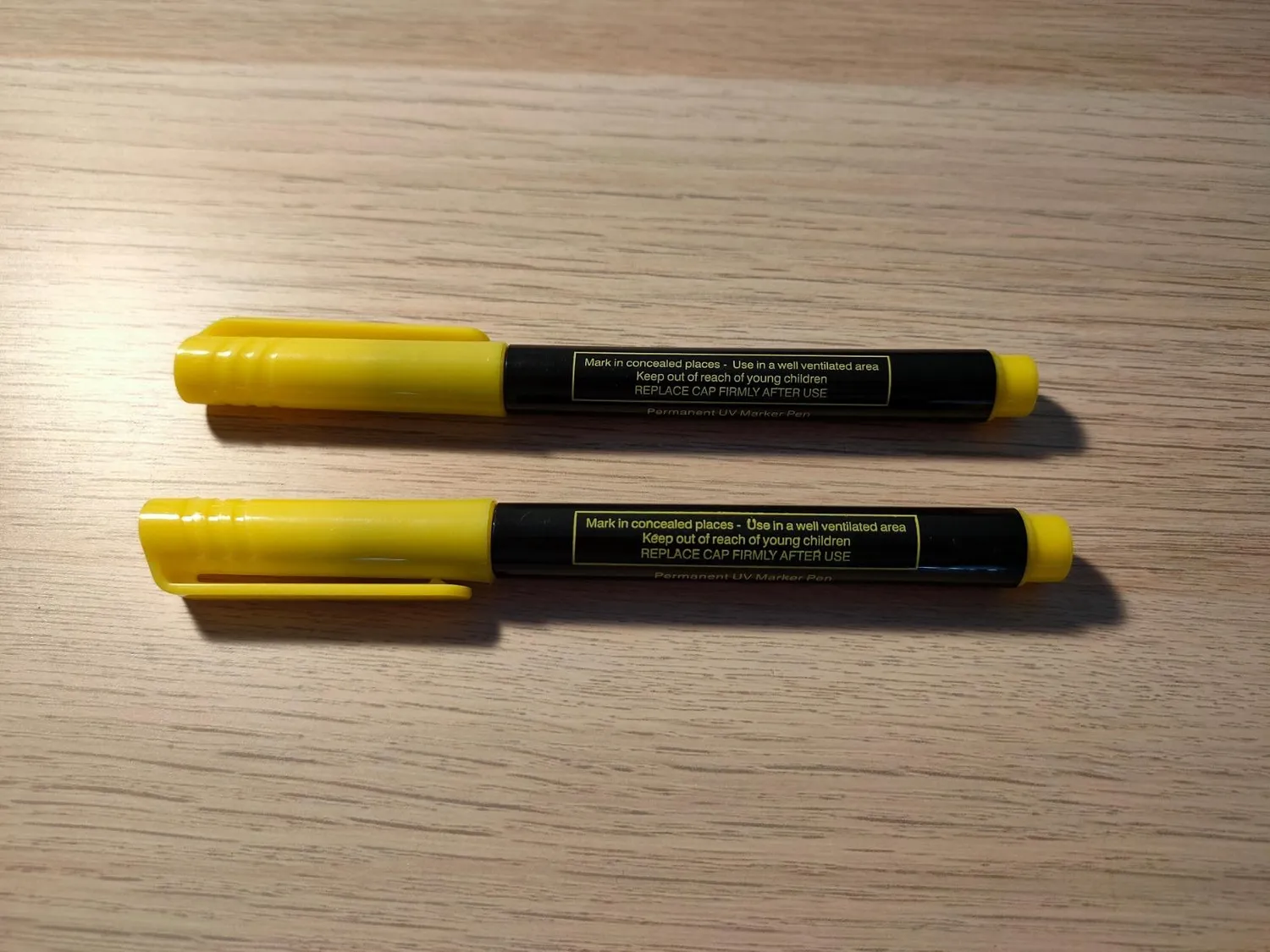 Kenable UV Sicherheitsmarker 5er Pack unsichtbar permanent