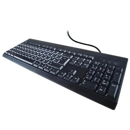 Kenable KB232 USB-Tastatur QWERTY spritzfest mit Ziffernblock