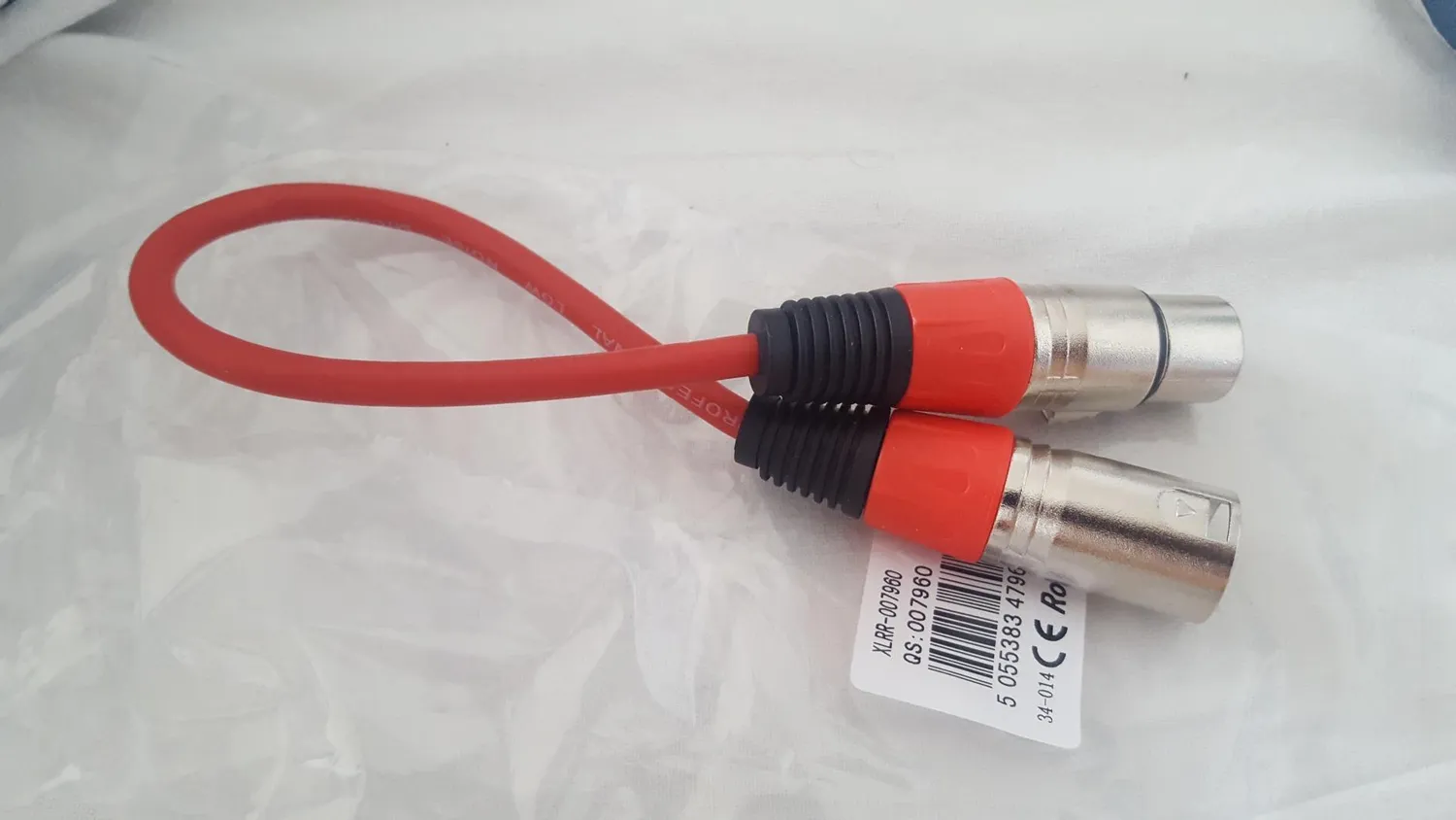 Kenable XLR Mikrofonkabel 0,5m schwarz abgeschirmt