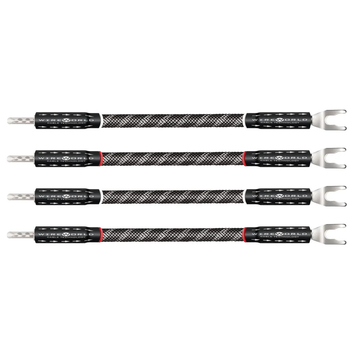 WireWorld Platinum Eclipse 10 Bi-Wire Jumper 4er Silber
