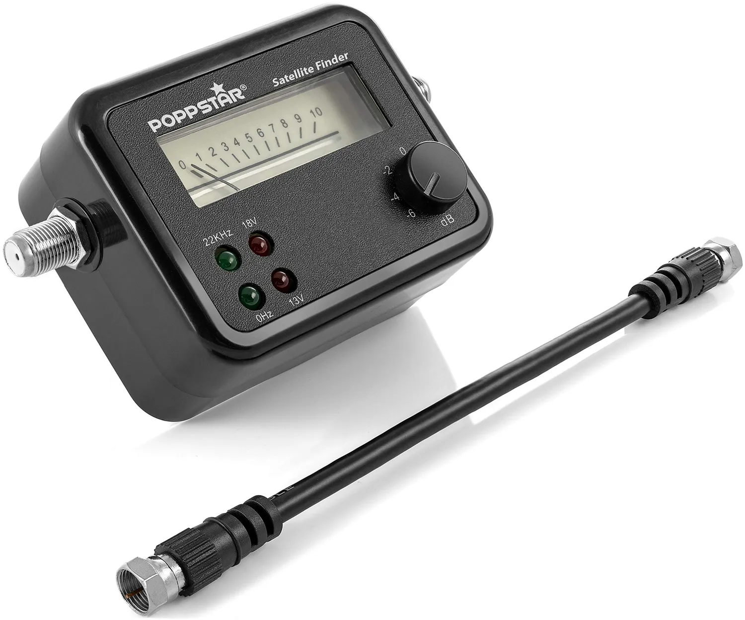 Poppstar Digital Satfinder Messgerät digital inkl. Kabel
