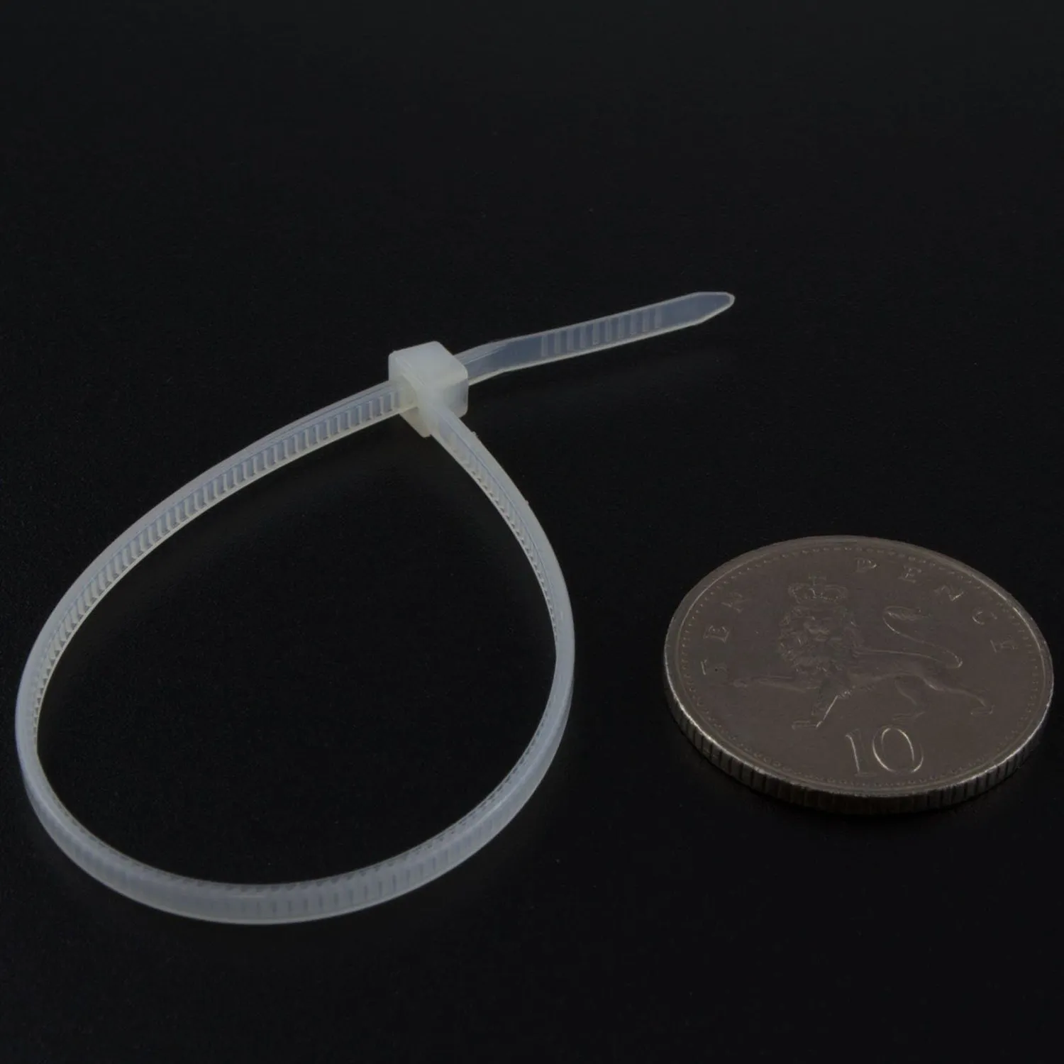 Kenable enTie Kabelbinder 150mm Weiß 100 Stück Nylon