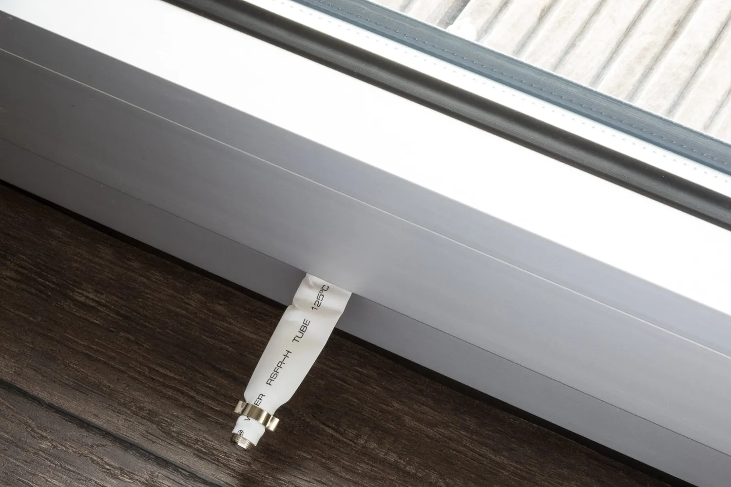 Poppstar SAT Fensterdurchführung 31,5cm 2er-Pack weiß flach