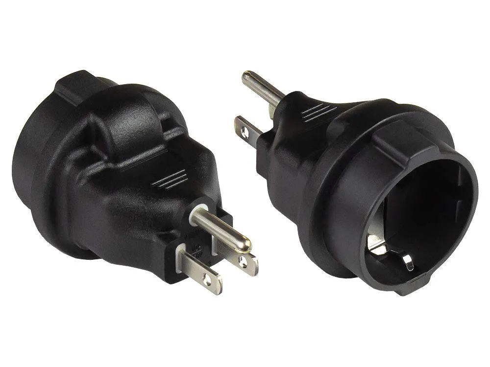 Good Connections PA-6502S Italien-Adapter Typ L auf F schwarz