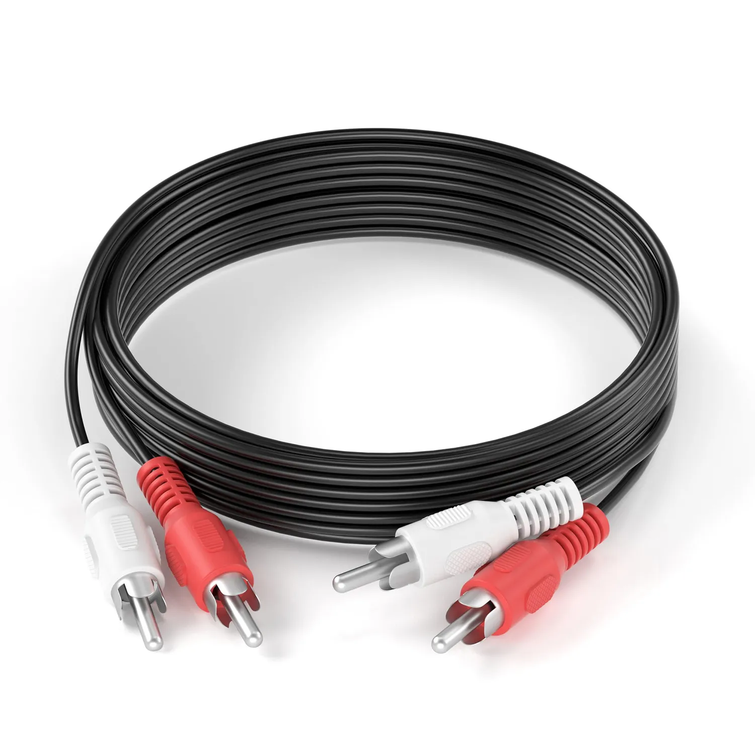 JAMEGA Cinch Audiokabel 0,5 m Stereo 2x Cinch