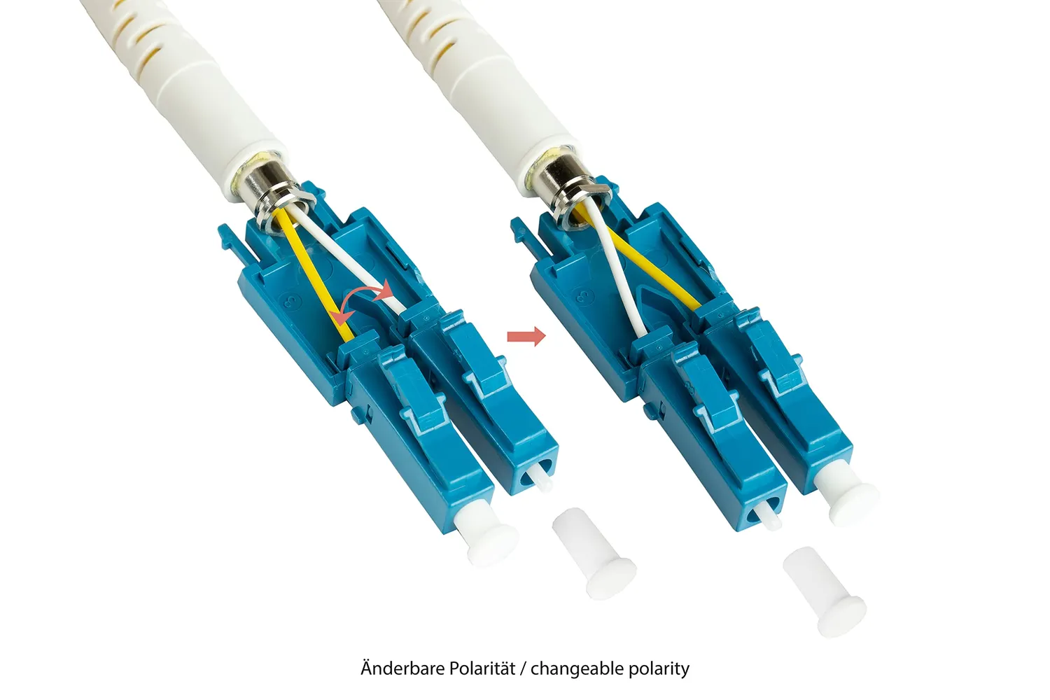 Good Connections OS2 LC-LC Uniboot LWL Kabel 1 m Singlemode Duplex