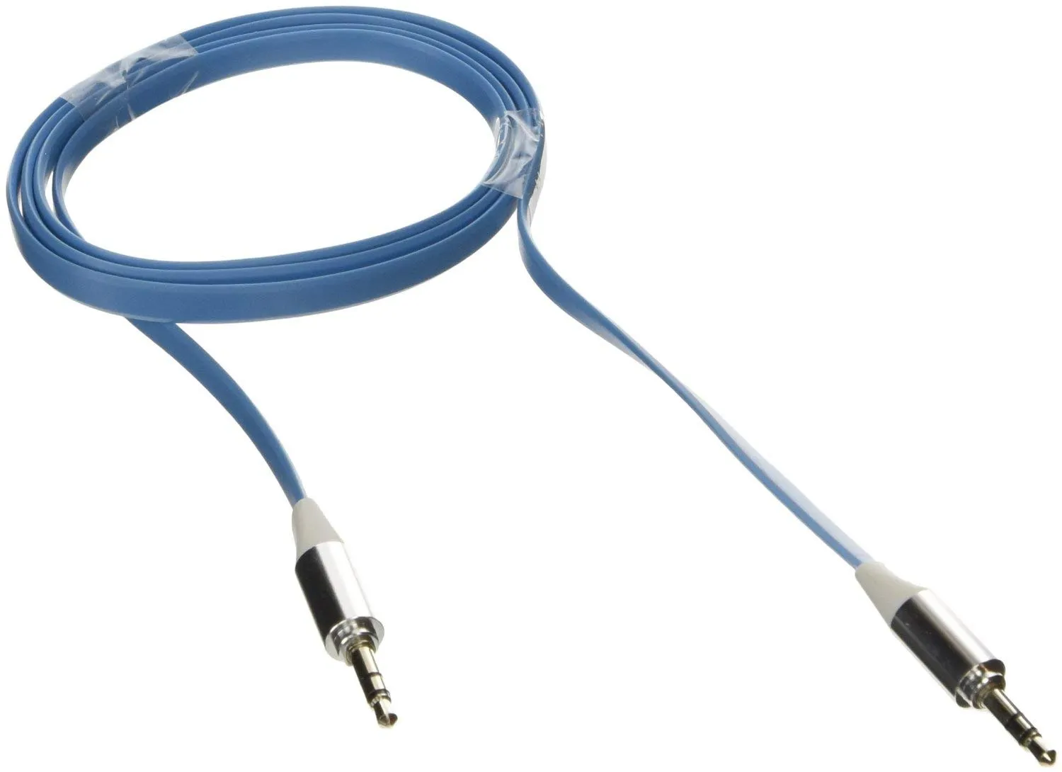 Poppstar 3,5 mm Flachband Klinkenkabel 1 m schwarz