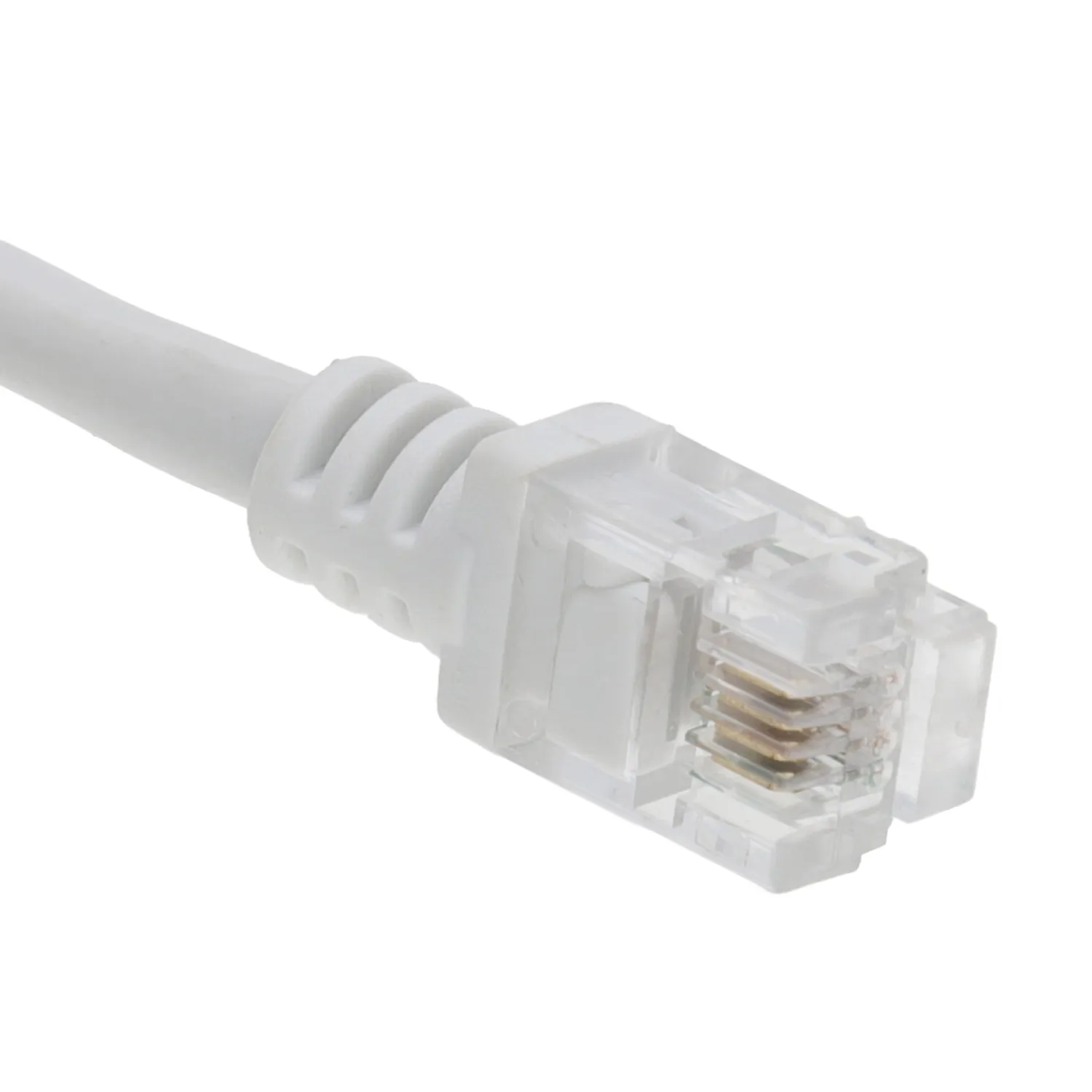 Kenable ADSL2+ Modemkabel RJ11-RJ11 4m Weiß bis 100 Mbit/s