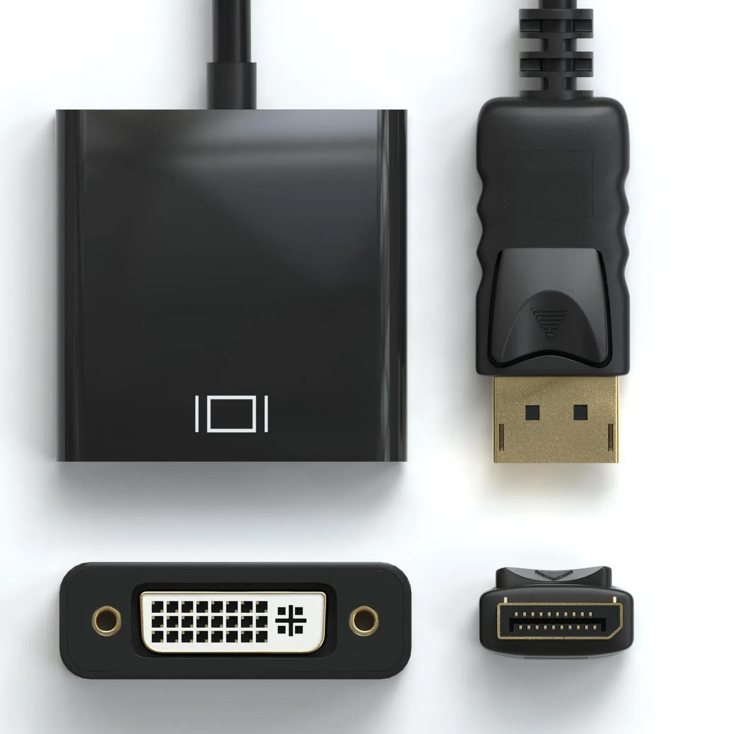 Jamega DisplayPort auf DVI Adapter Full HD 1er Pack
