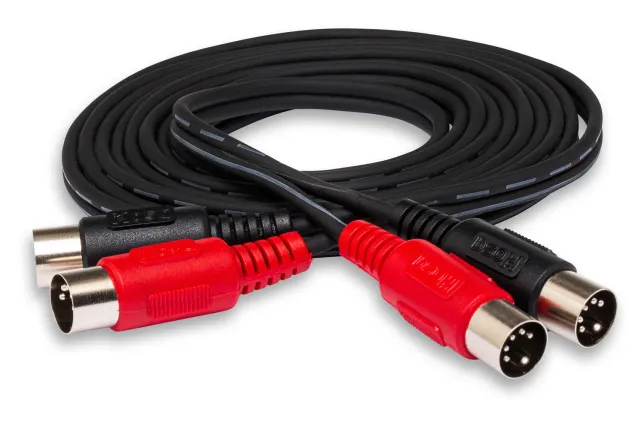 Hosa MID-200 Dual-MIDI-Kabel 5-pol 0,6 m
