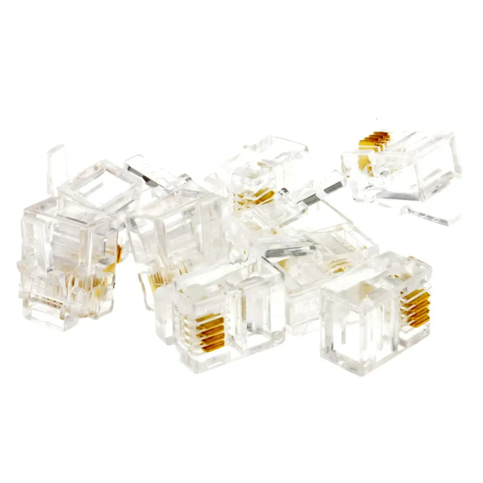Kenable RJ11 6P4C Crimpstecker 10 Stück Telefon