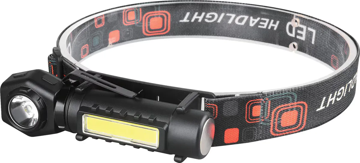 Hosa FLT-113 Stirnlampe Taschenlampe wiederaufladbar LED